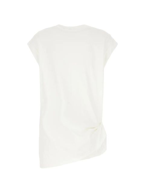 Alexander McQueen asymmetric T-shirt - White - zdjęcie produktu nr 2