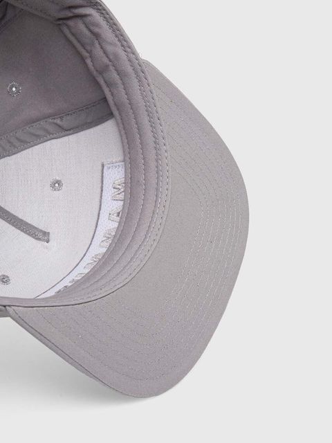 Mammut czapka z daszkiem bawełniana kolor szary z aplikacją