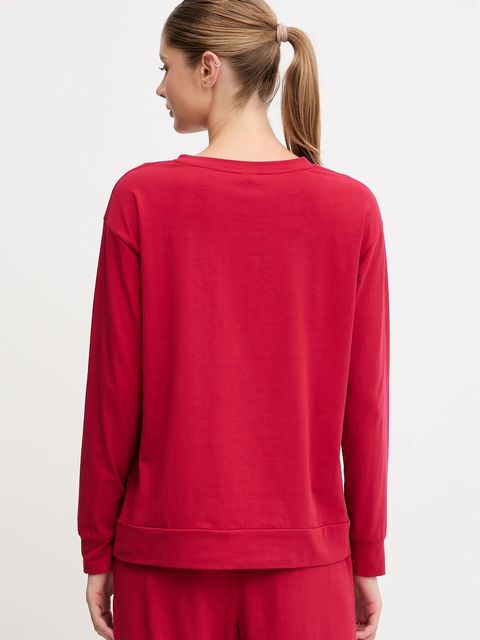 HUGO longsleeve lounge kolor czerwony 50555632