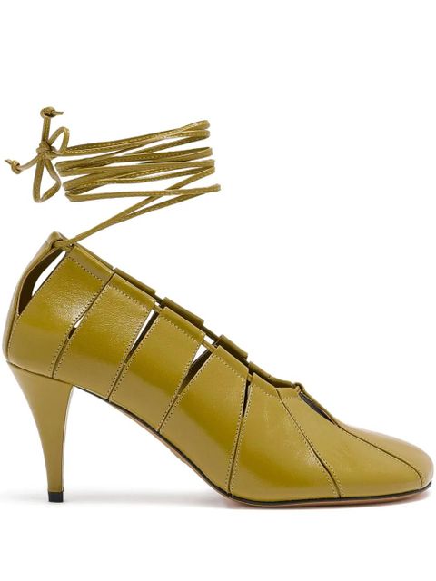 Proenza Schouler leather heeled pumps - Green - zdjęcie produktu nr 1