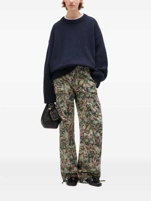 GANNI dropped-shoulders sweater - Blue - zdjęcie produktu nr 2