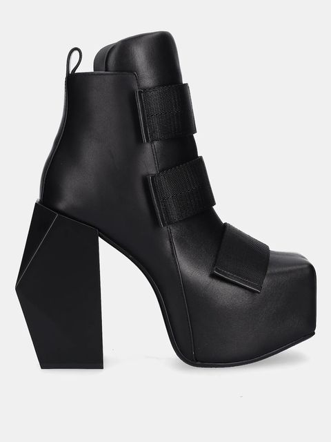 United Nude botki skórzane Stage Tron damskie kolor czarny na słupku 109420116