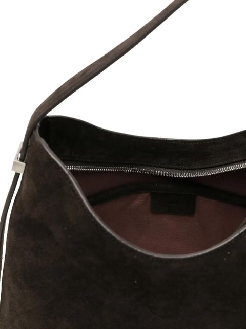 Osoi suede buckle-detail tote bag - Brown
