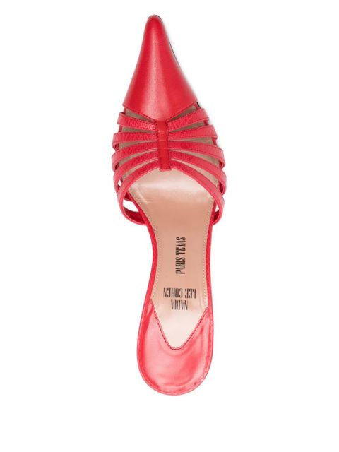 Paris Texas 85mm Nadia mules - Red