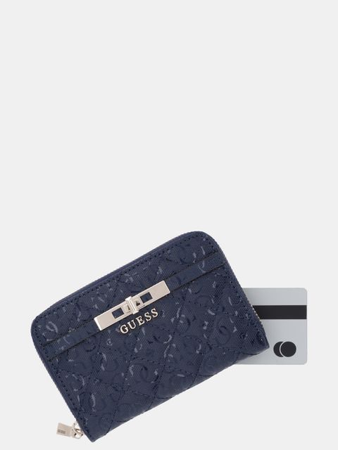 Guess portfel IDRA damski kolor granatowy SWGG81 57140