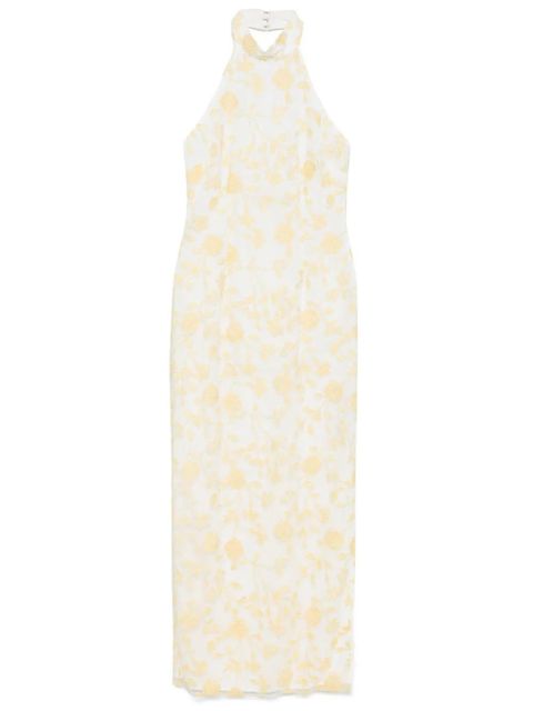 ROTATE BIRGER CHRISTENSEN floral-beaded maxi dress - White - zdjęcie produktu nr 1