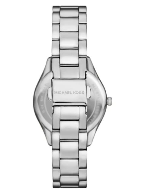 Michael Kors zegarek, naszyjnik i kolczyki LAURYN kolor srebrny