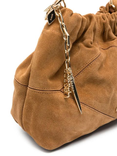 Ba&Sh mini June suede tote bag - Brown