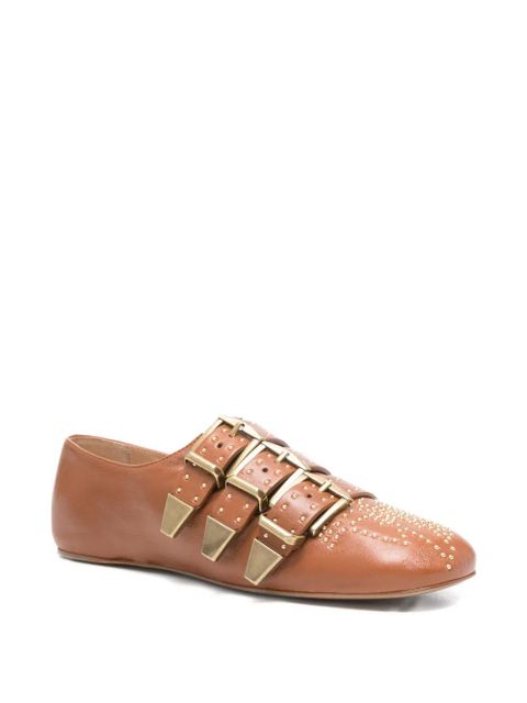 Chloé Susanna buckle studded shoes - Brown - zdjęcie produktu nr 2