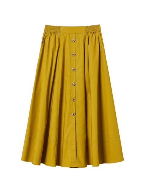 TWINSET buttoned midi skirt - Yellow - zdjęcie produktu nr 1