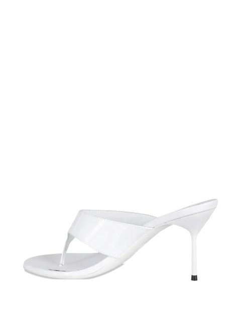 Paris Texas Lidia patent-leather mules - White