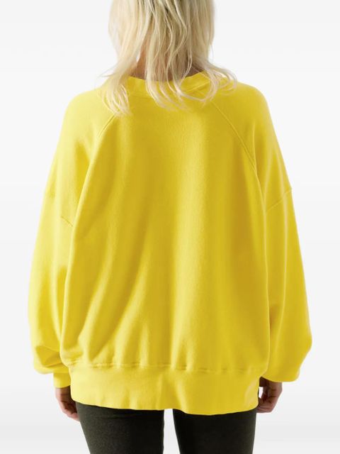 American Vintage Atubay long-sleeves crew-neck sweatshirt - Yellow