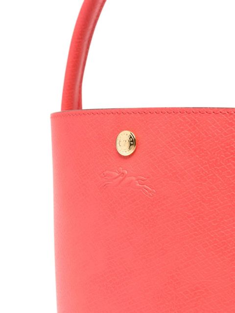 Longchamp small Épure leather bucket bag - Pink