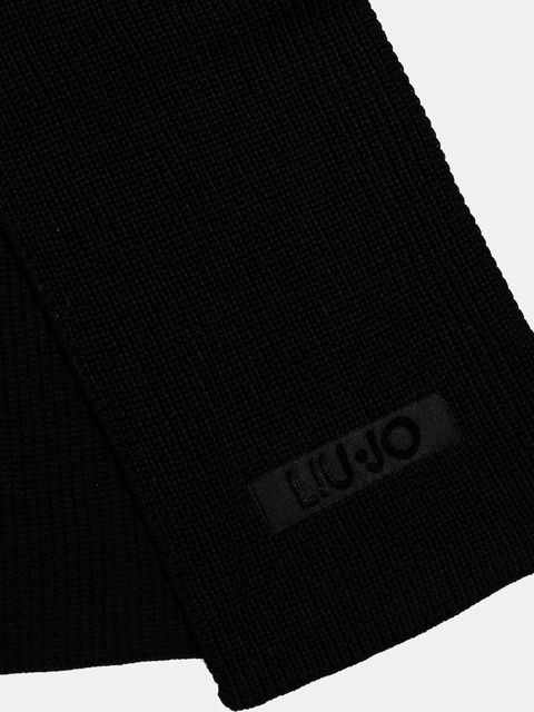 Liu Jo szalik damski kolor czarny gładki 2F5056.M0300 - zdjęcie produktu nr 2