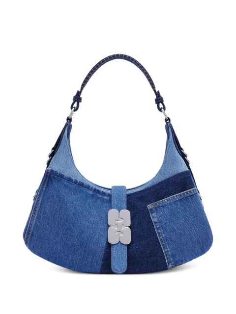 GANNI patchwork shoulder bag - Blue - zdjęcie produktu nr 1