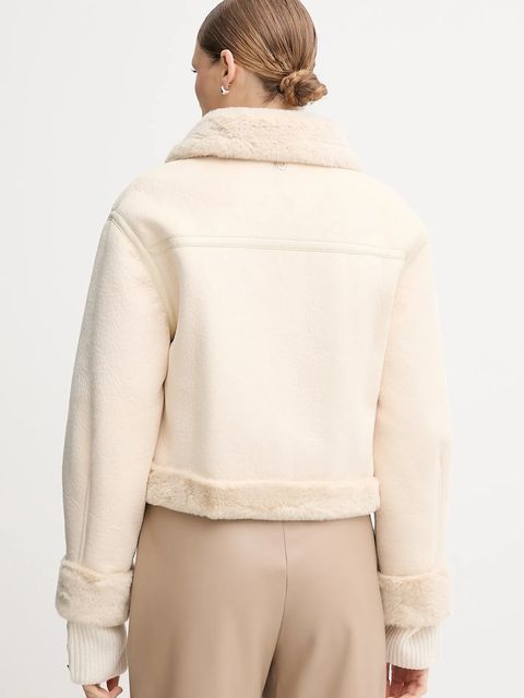 Gaudi kurtka kolor beżowy zimowa 521BD39002