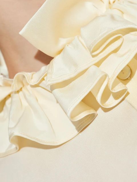 Jil Sander ruffled high-neck blouse - Yellow