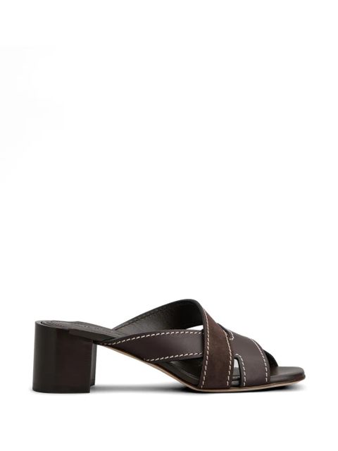 Tod's cross-strap sandals - Brown - zdjęcie produktu nr 1