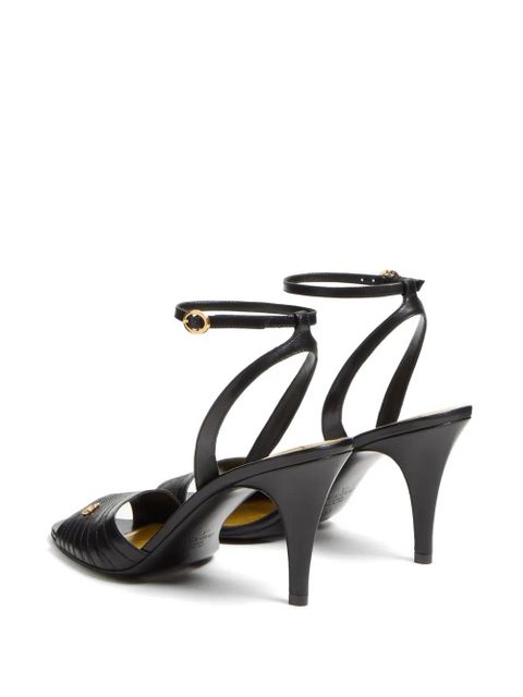 Valentino Garavani Ladycrush Kidskin Sandal 85mm - Black