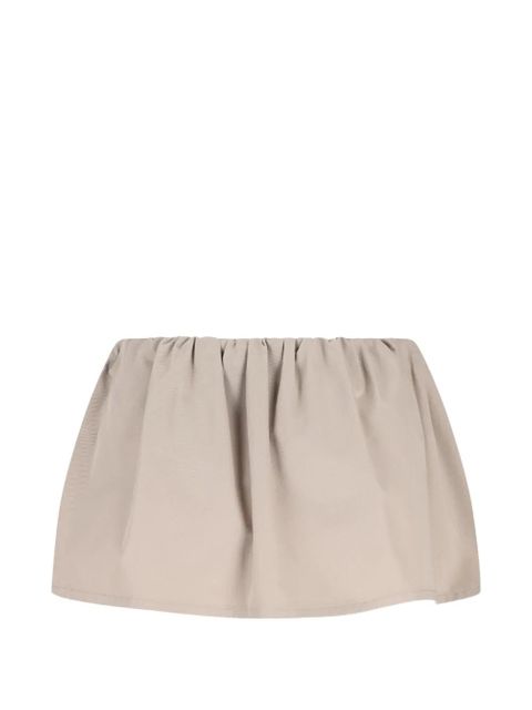 Miu Miu drawstring panel skirt - Neutrals - zdjęcie produktu nr 2