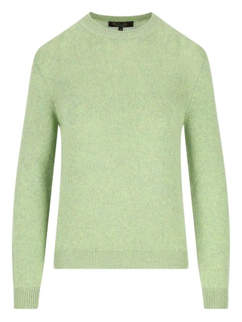 Loro Piana ribbed crew neck knitwear - Green - zdjęcie produktu nr 1