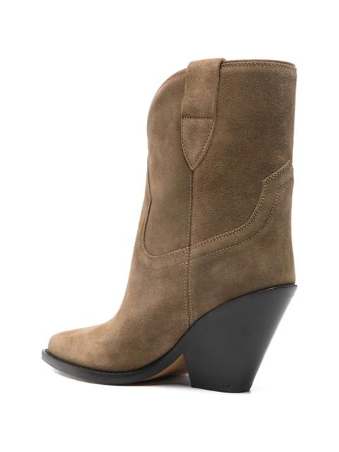 ISABEL MARANT Leyane point-toe boots - Green