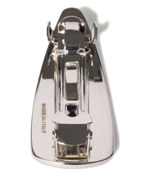 Miu Miu logo enamel hair clip - Silver - zdjęcie produktu nr 2