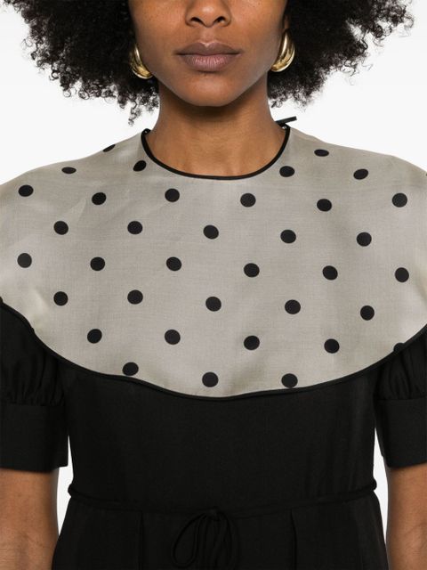 Valentino Garavani polka dot-print mini dress - Black