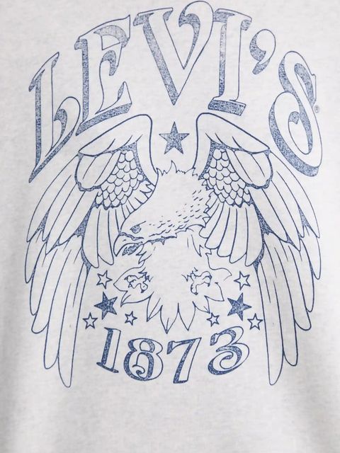 Levi's bluza damska kolor szary z nadrukiem A7288