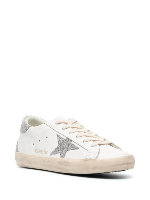 Golden Goose Superstar glitter-embellished sneakers - White - zdjęcie produktu nr 2