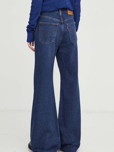 Levi's jeansy RIBCAGE BELLS damskie high waist