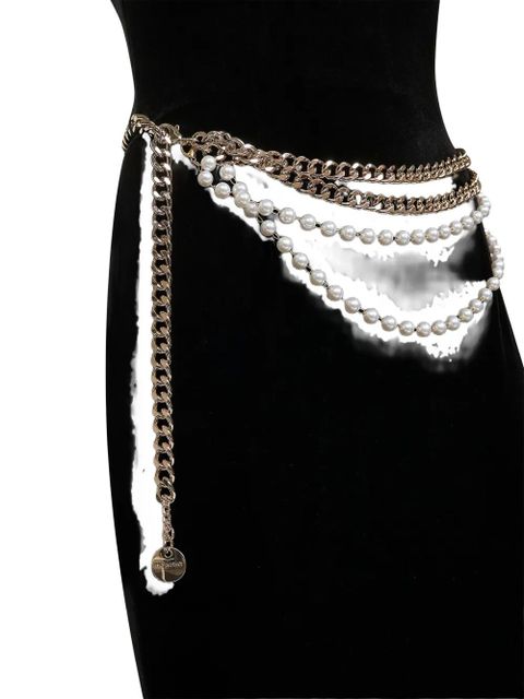 Self-Portrait chain-embellished velvet dress - Black - zdjęcie produktu nr 2