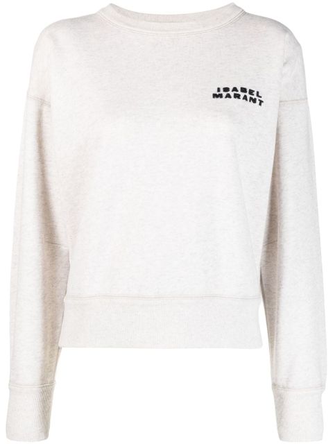 ISABEL MARANT Shad logo-embroidered sweatshirt - Neutrals - zdjęcie produktu nr 1
