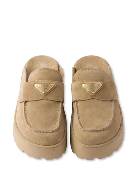 Prada platform slip-on mules - Neutrals
