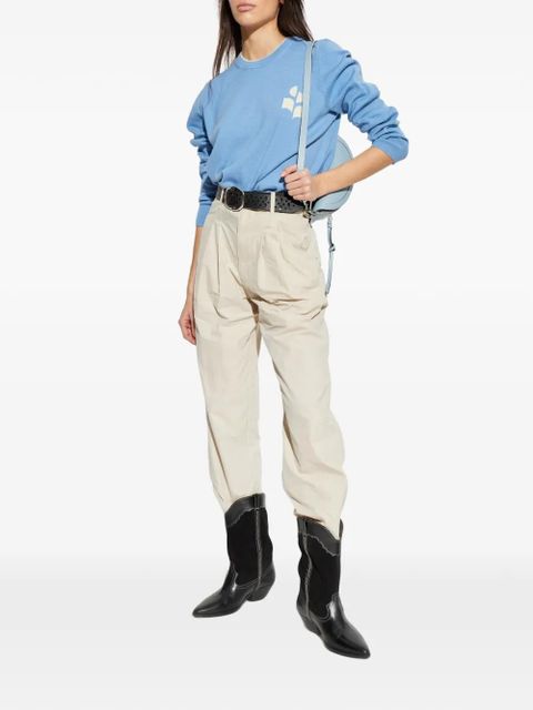 MARANT ÉTOILE intarsia-knit logo sweater - Blue - zdjęcie produktu nr 2