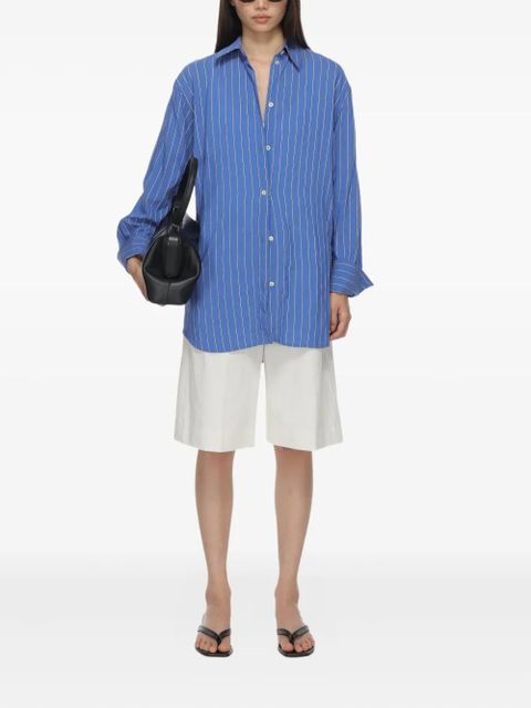 TOTEME front-crease tailored shorts - White