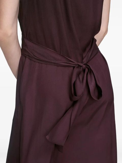 Maison Margiela lace-detail midi dress - Purple