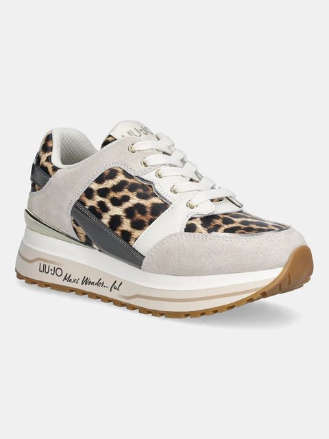 Liu Jo sneakersy LIU JO MAXI WONDER 91 damskie kolor beżowy BA6011PX811S3956 - zdjęcie produktu nr 1