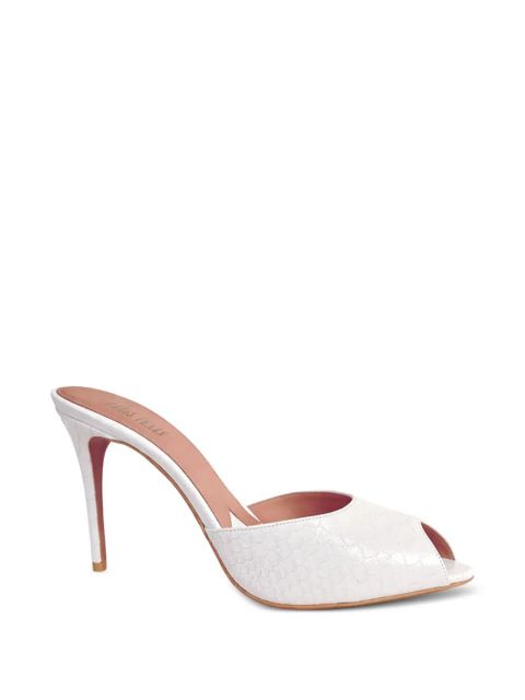 Paris Texas Vera crocodile-effect open-toe heeled sandals - White - zdjęcie produktu nr 1