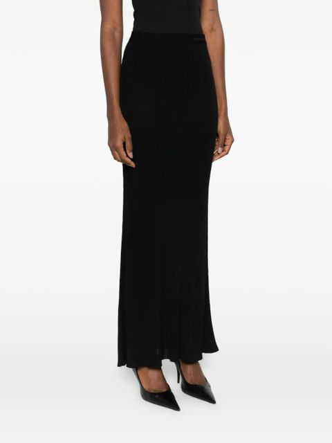 Balenciaga ribbed maxi skirt - Black - zdjęcie produktu nr 2