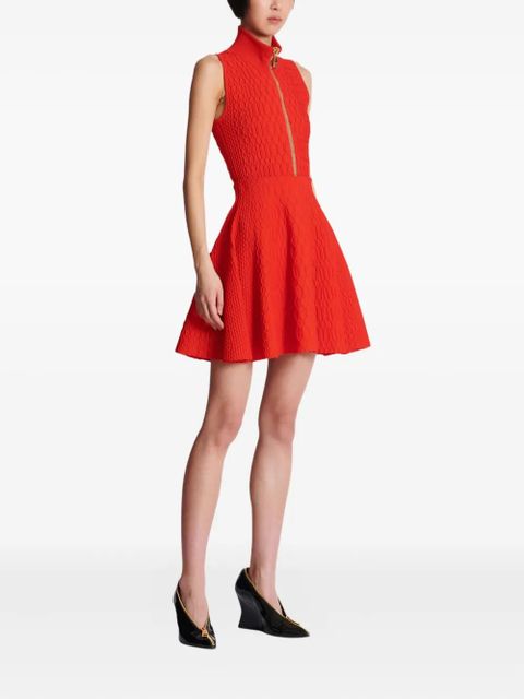 Balmain knit flared mini skirt