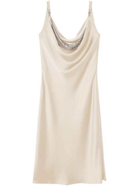 Versace Metal Mesh slip midi dress - Neutrals - zdjęcie produktu nr 1