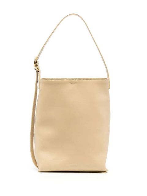 Jil Sander Cannolo leather tote bag - Yellow - zdjęcie produktu nr 1