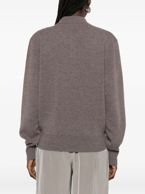 Róhe knitted polo-collar sweater - Brown