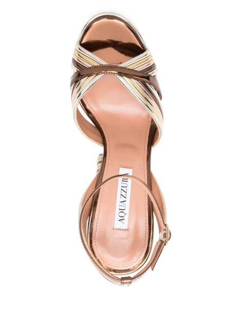 Aquazzura 140mm Sundance sandals - Brown