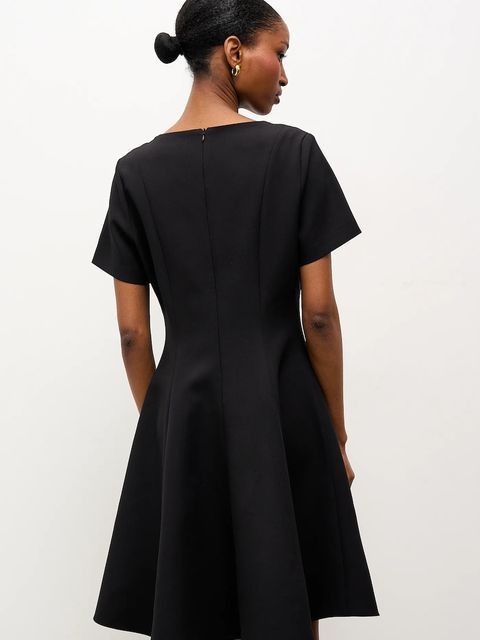 Answear.LAB sukienka kolor czarny mini rozkloszowana