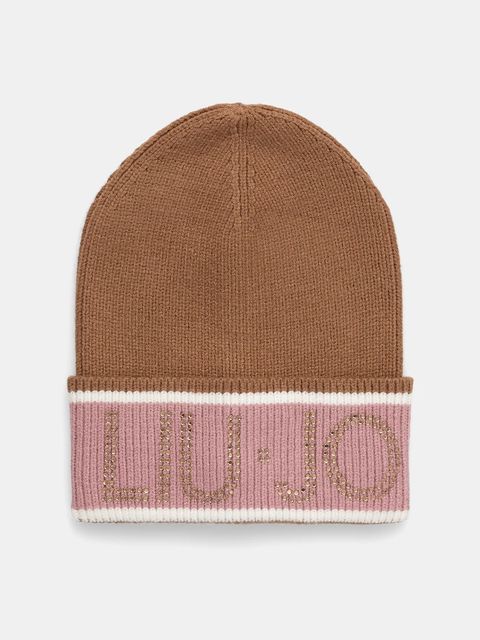 Liu Jo czapka kolor brązowy 2F5011.M0300 - zdjęcie produktu nr 1