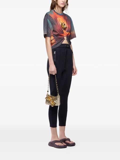 Rabanne nano 1969 flower-appliqué shoulder bag - Gold - zdjęcie produktu nr 2