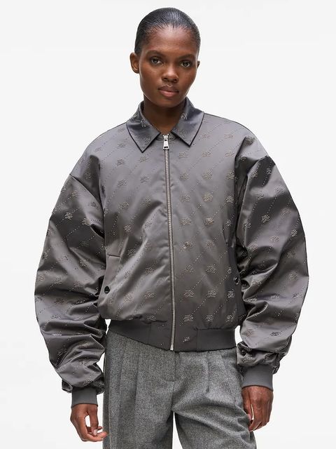 Karl Lagerfeld kurtka bomber kolor szary przejściowa A4W14046 - zdjęcie produktu nr 1