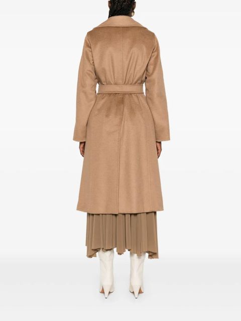 Max Mara belted notched-lapel coat - Brown
